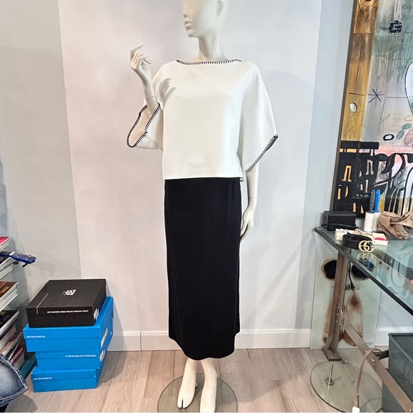 NWT Zara Contrast Embroidery Knit Top - Picture 6 of 16